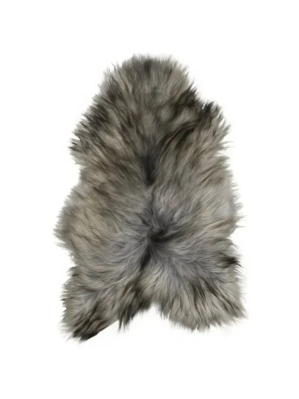 Ijslands schapenvacht natuurlijk grijs