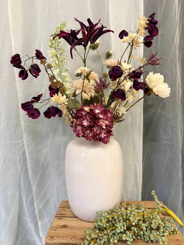 Zijden boeket Burgundy Red
