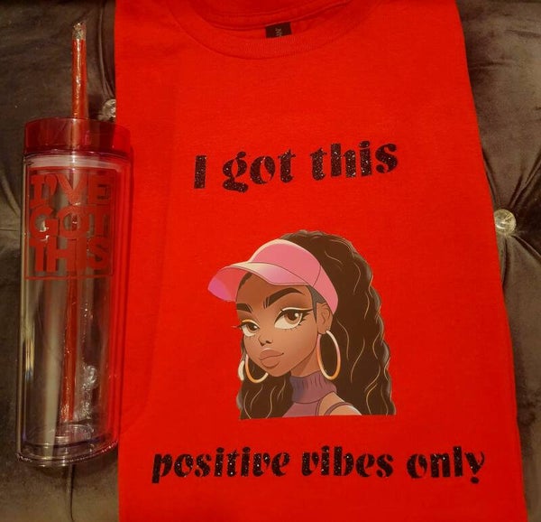 "I Got This" T-shirt & tumbler (red)