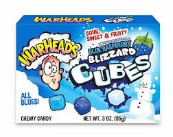 Warheads blizard cubes blue raspberry