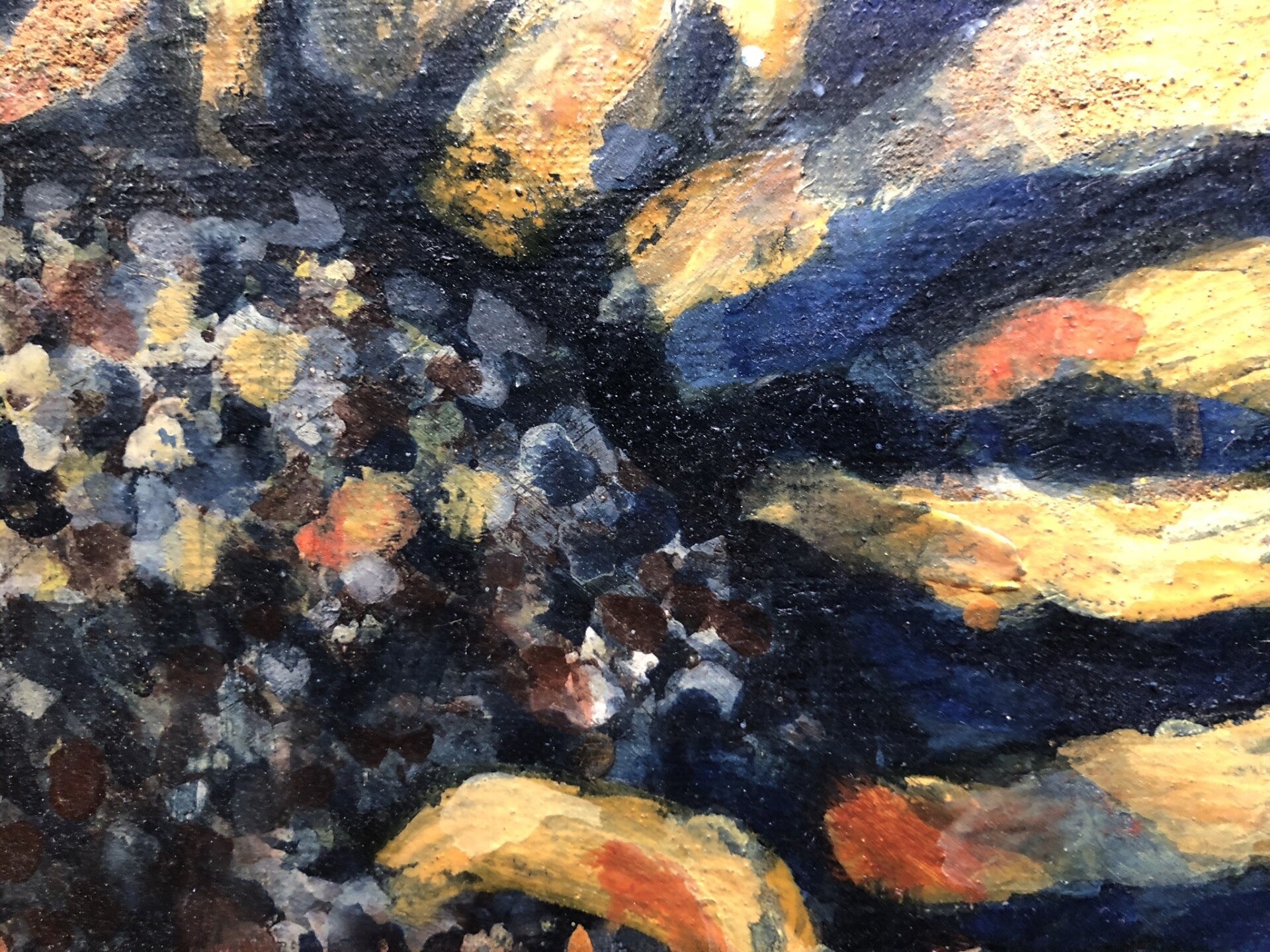 Detail "Dried Sunflower" (2020). Adéle du Plessis. 50cm x 60cm Tempera on Canvas.