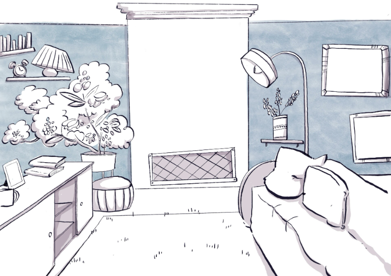 Illustration form D'Avellonne van Dijck for Marko Klomps Exhibition: Left Behind