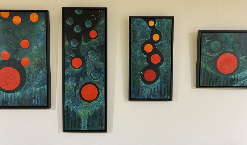 Mysterious Power Series (2019) by Monique Leliefeld. Mixed Media on Canvas. Divers sizes.
