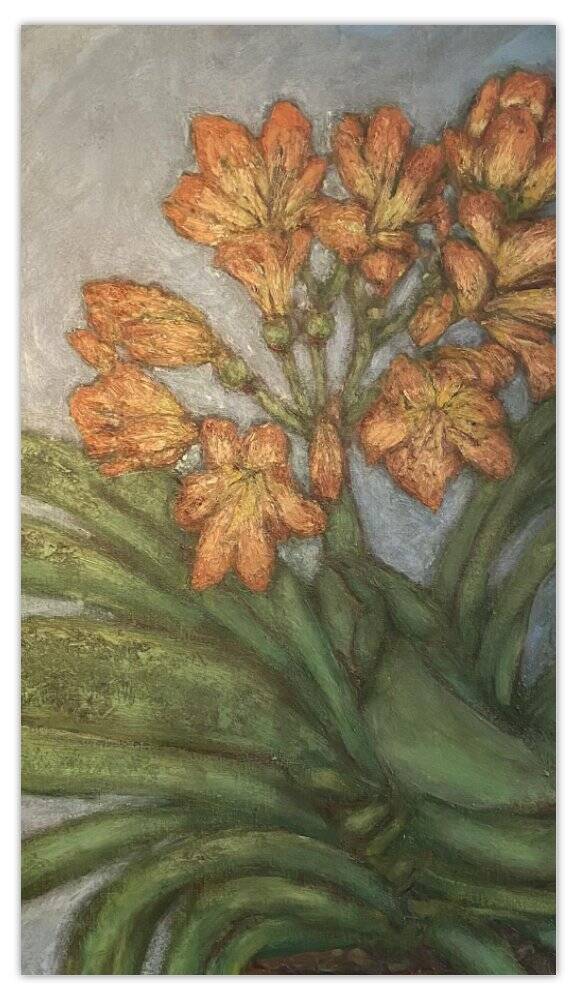 Magnet of a painting by Adele du Plessis of Clivia's
