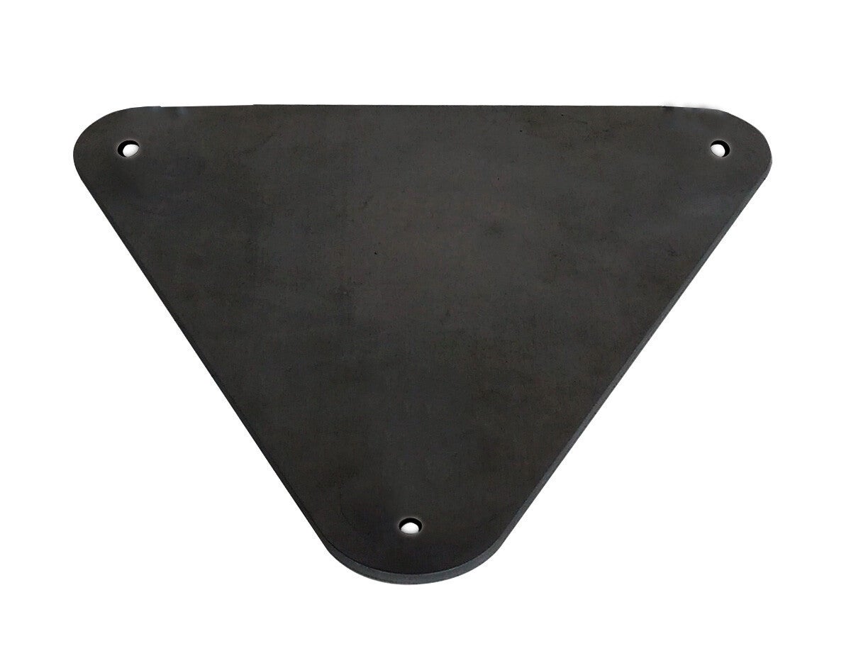 Alu baseplate 30D met gaten, zwart