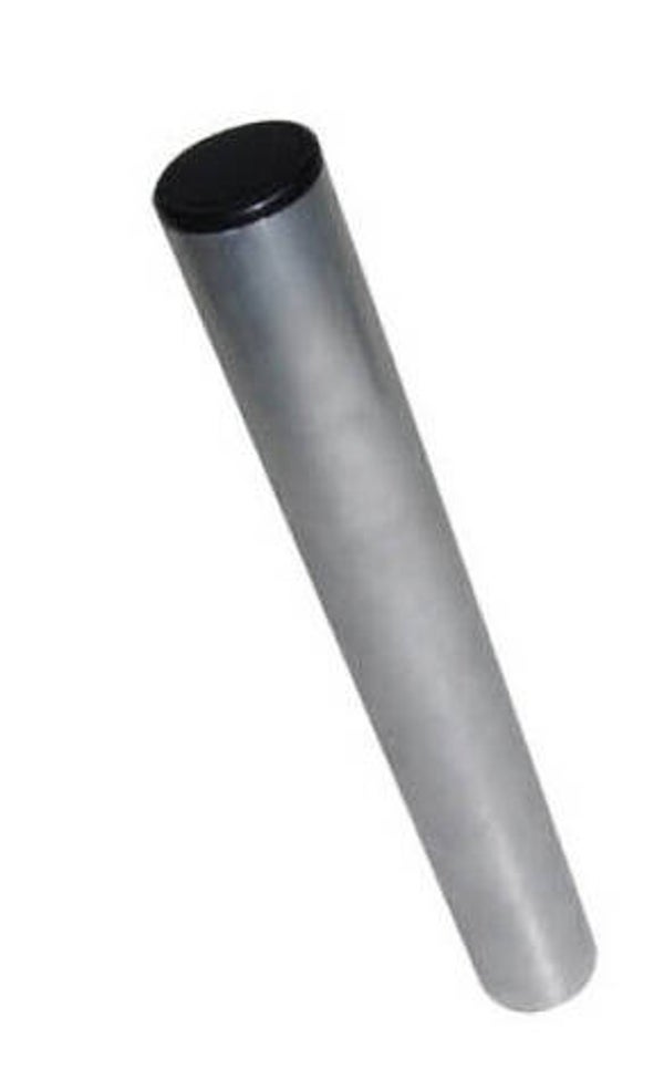 RDAV Aluminium poot 130 cm 48,3 x 3 mm met dop