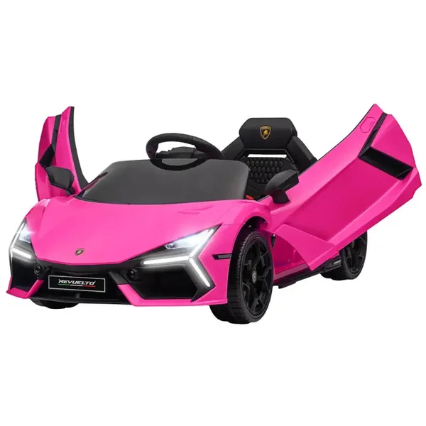 Elektrische auto voor kinderen van 3-5 jaar, zachte aandrijving, roze