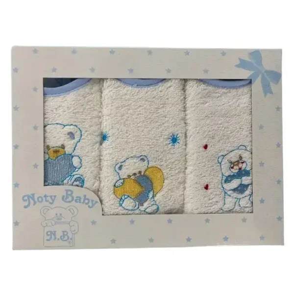 Set van 3 geborduurde slabbetjes voor baby's