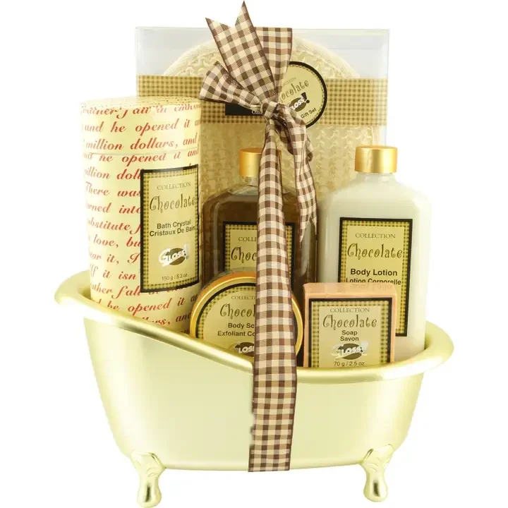Badcadeauset voor dames- Gouden badkuip