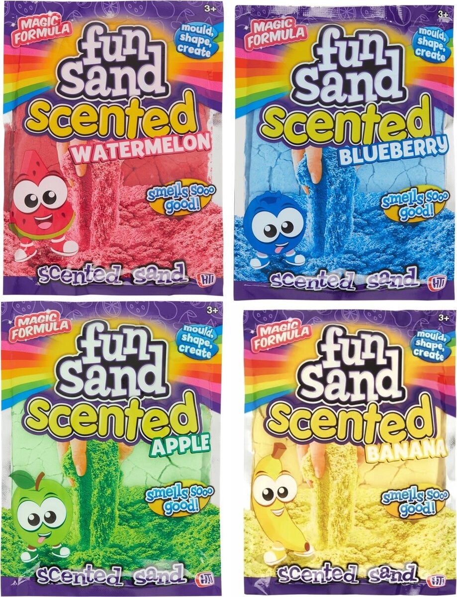 Kinetisch zand met geurtje - Fruit geur - 1 exemplaar - 227 gram - Banaan