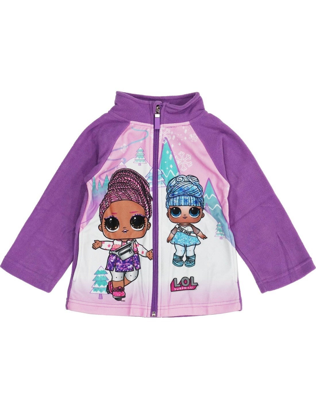 Lol Surprise - Fleece sweatshirt met volledige ritssluiting voor meisjes