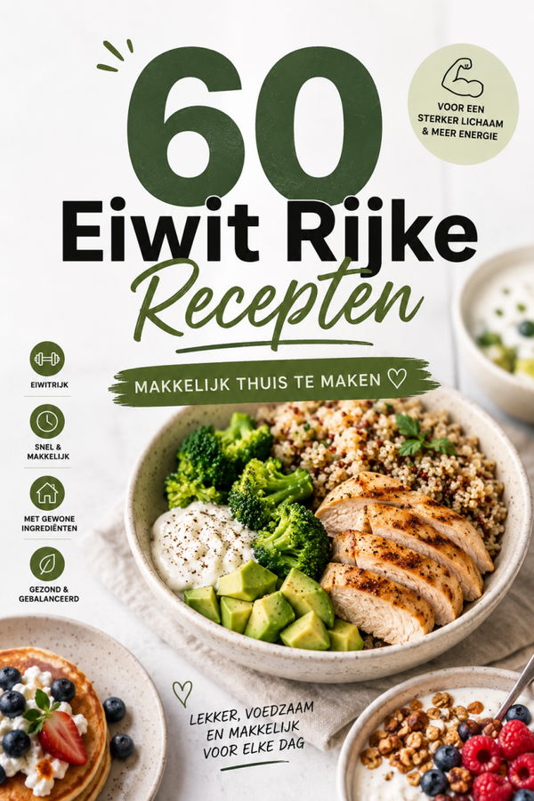 60 Eiwitrijke recepten, gezonde snacks om thuis te maken online ebook