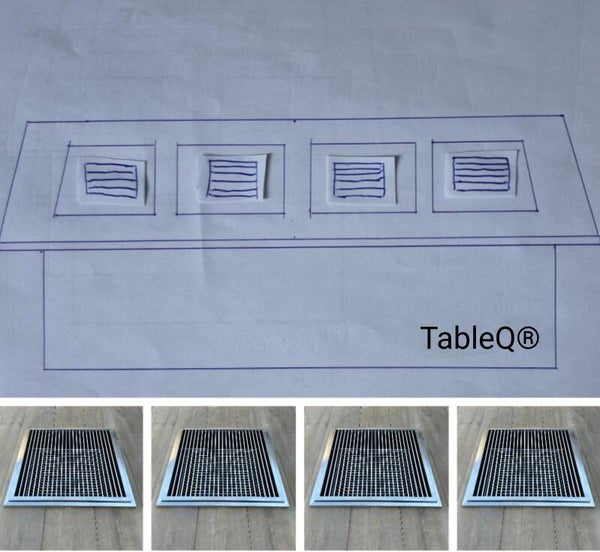 TQ4 barbecuetafel op houtskool