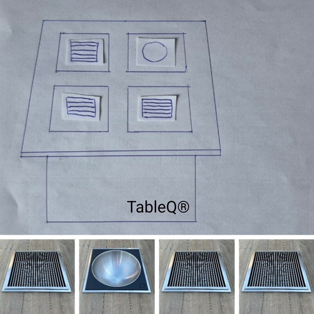 TQ4 sQuare barbecuetafel op houtskool combi vuurtafel