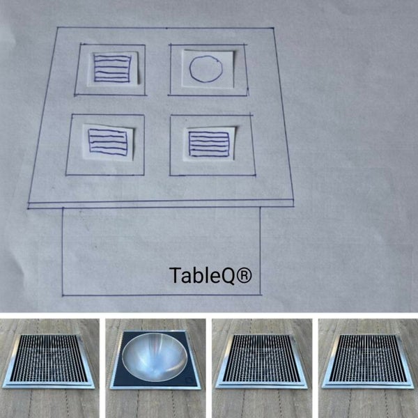 TQ4 sQuare barbecuetafel op houtskool combi vuurtafel