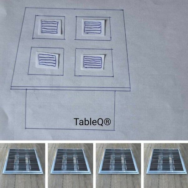 TQ4 sQuare barbecuetafel op gas