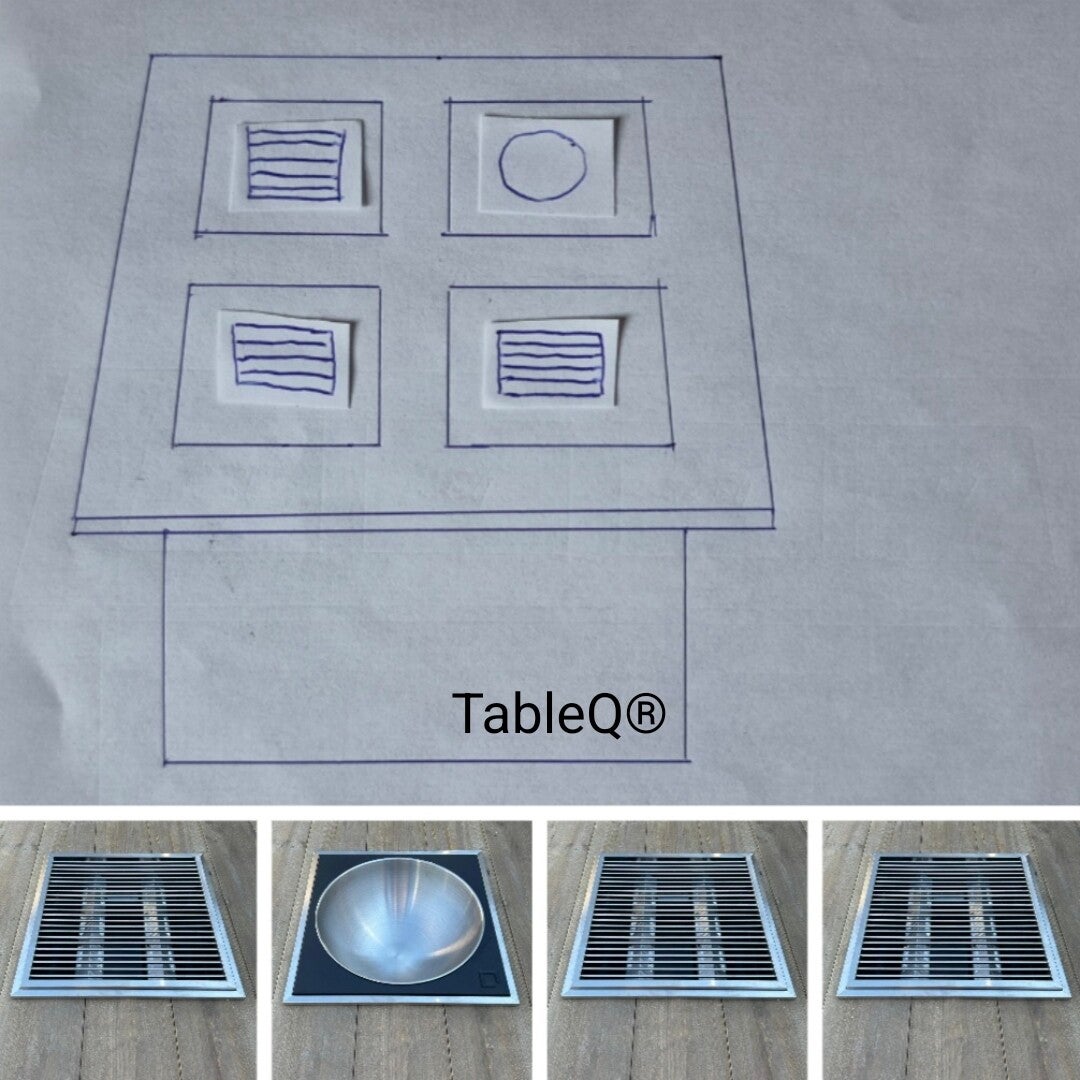 TQ4 sQuare barbecuetafel op gas combi dranktafel