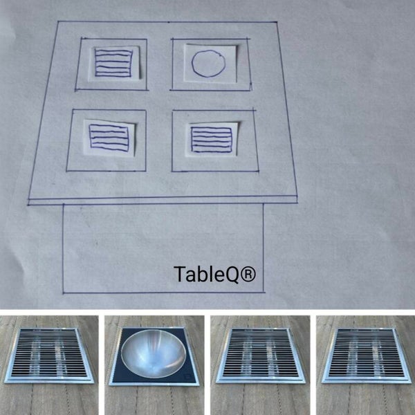 TQ4 sQuare barbecuetafel op gas combi dranktafel