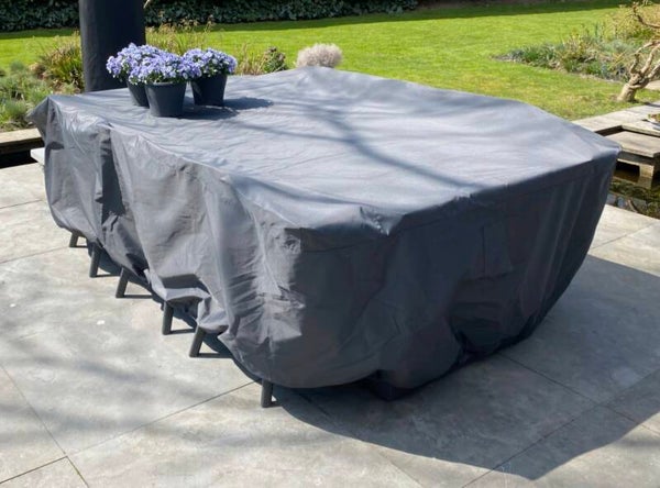 Beschermhoes voor tafel met stoelen aan 4 zijden