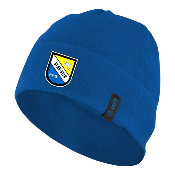 JAKO Fleecemütze royalblau inkl. Vereinslogo Gr. senior