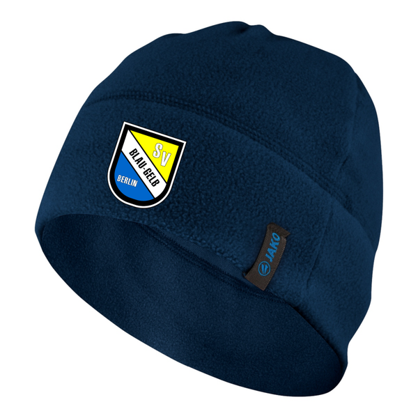 JAKO Fleecemütze marine inkl. Vereinslogo Gr. senior