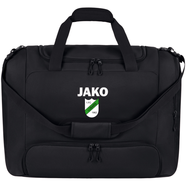 JAKO Sporttasche One mit Bodenfach schwarz Gr. M inkl. Vereinslogo 2001 lüb