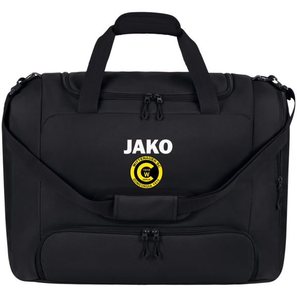 JAKO Sporttasche One mit Bodenfach schwarz Gr. M inkl. Vereinslogo 2001