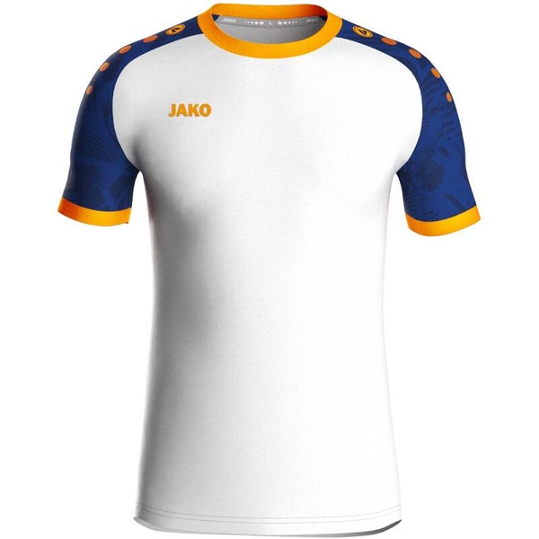 JAKO Trikot Iconic weiß/sportroyal/neonorange kurzarm 4224