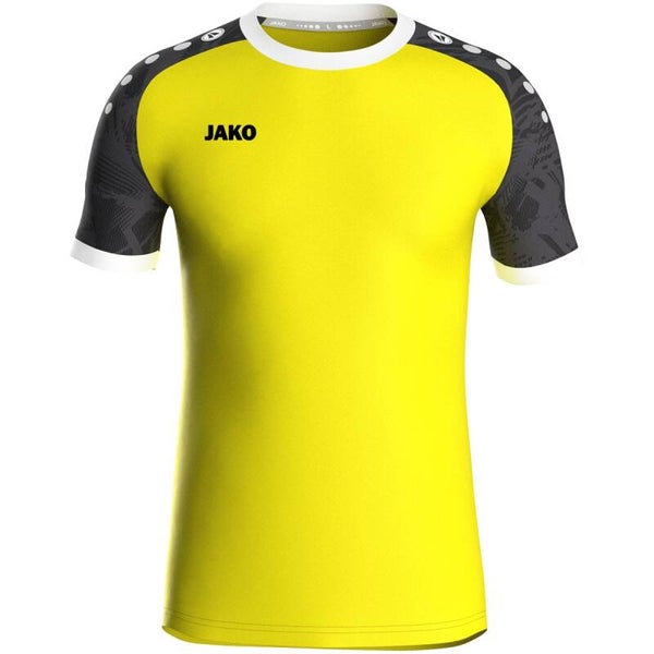 JAKO Trikot Iconic soft yellow/schwarz kurzarm 4224