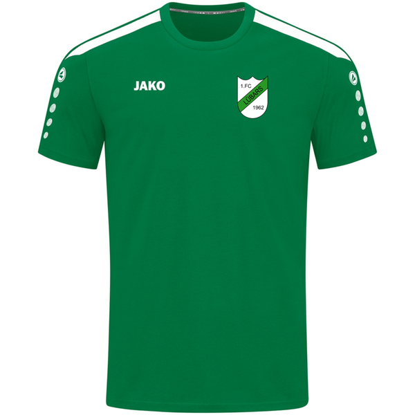 JAKO T-Shirt Power grün inkl. Vereinslogo + Vereinsname Gr. XL