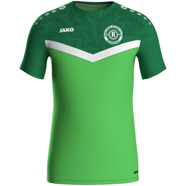JAKO T-Shirt Iconic soft green/sportgrün inkl. Vereinslogo Gr. M