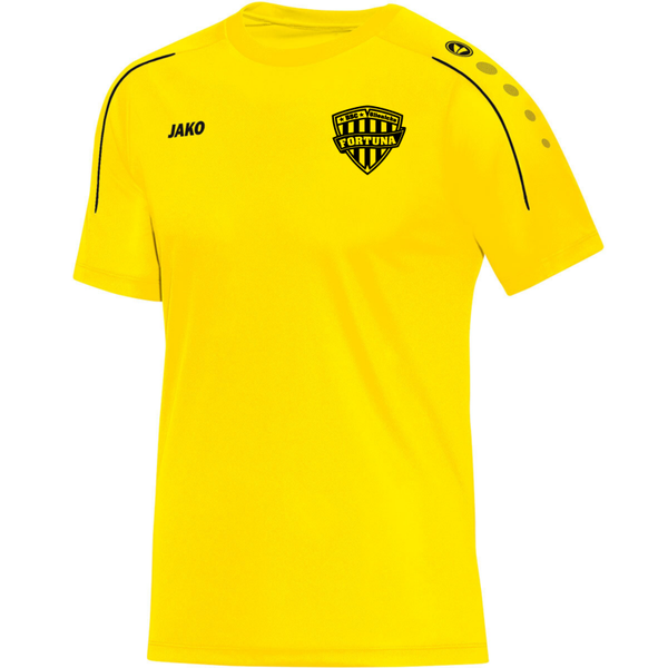 JAKO T-Shirt Classico citro inkl. Vereinslogo + Vereinsname Gr. 140