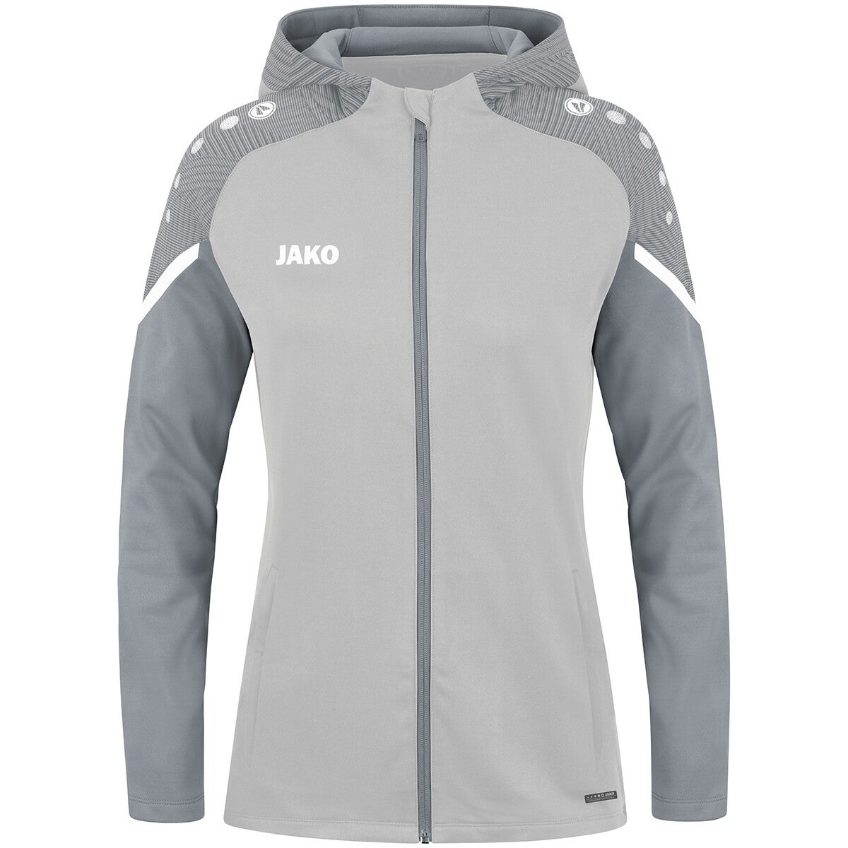 JAKO Damen Kapuzenjacke Performance grau Gr. 38