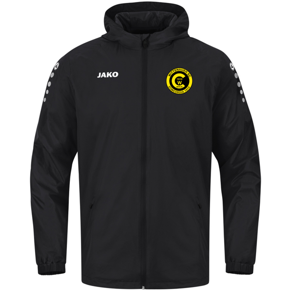 JAKO Allwetterjacke Team 2.0 schwarz inkl. Vereinslogo Gr. XL