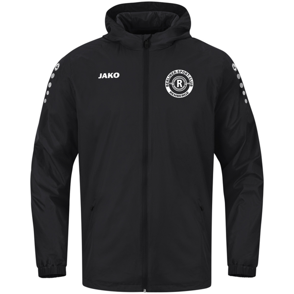 JAKO Allwetterjacke Team 2.0 schwarz inkl. Vereinslogo Gr. XL