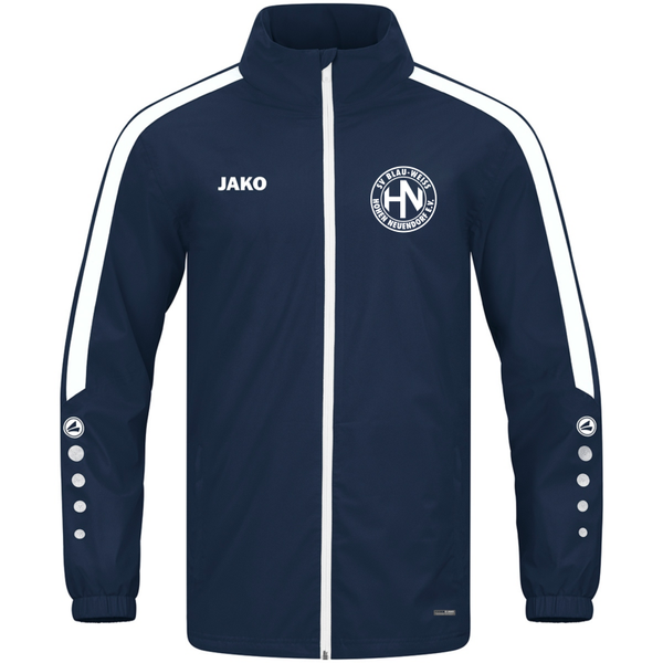 JAKO Allwetterjacke Power marine inkl. Vereinslogo Gr. XXL
