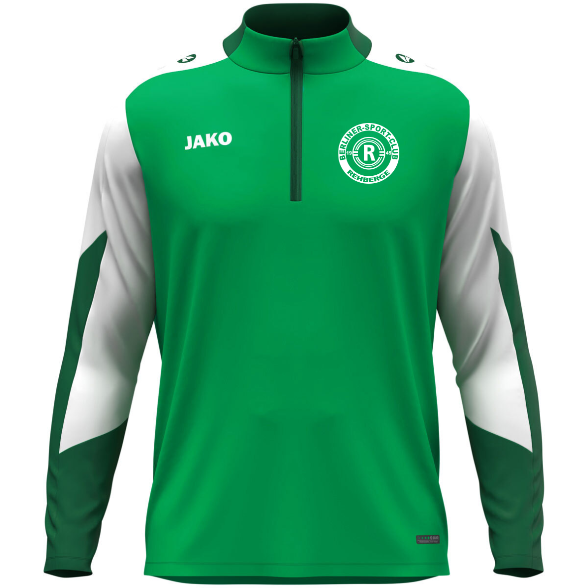 JAKO Ziptop Dynamic grün Gr. L inkl. Vereinslogo 8670