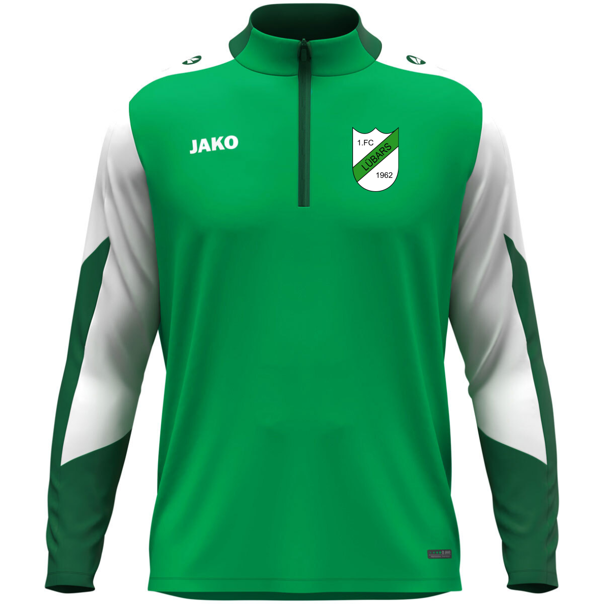 JAKO Ziptop Dynamic grün Gr. L inkl. Vereinslogo 8670