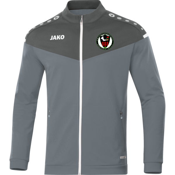 JAKO Polyesterjacke Champ 2.0 grau inkl. Vereinslogo + Vereinsname Gr. 164