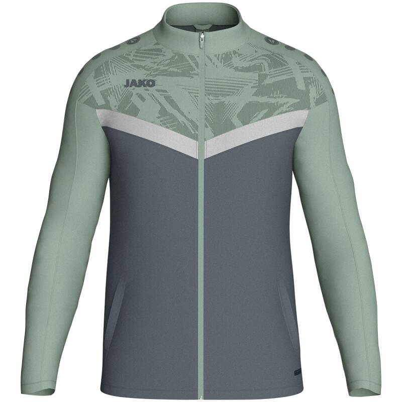 JAKO Herren Polyesterjacke Iconic anthra light/mintgrün 9324