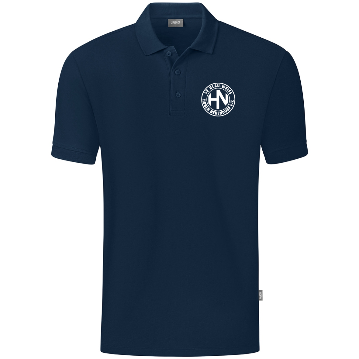 JAKO Polo Organic marine inkl. Vereinslogo Gr. S