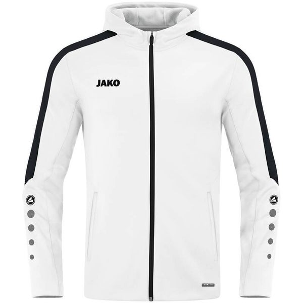 JAKO Kinder Kapuzenjacke Power weiß 6823