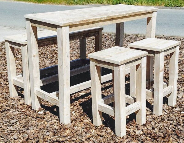 Stehtisch Bauholz