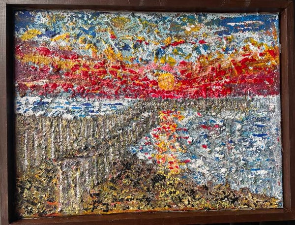 Collectie KLEL: Zeepier met ondergaande zon