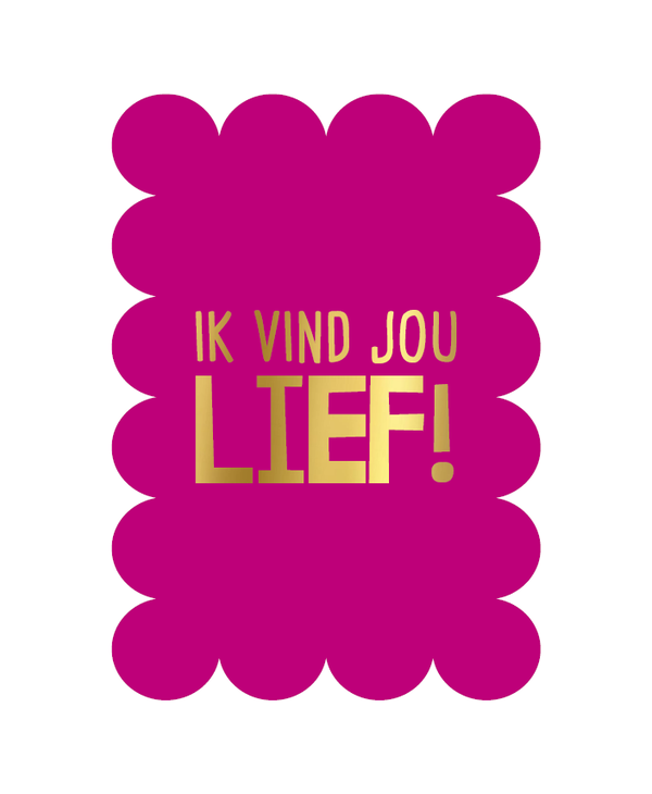 wenskaart ik vind jou lief