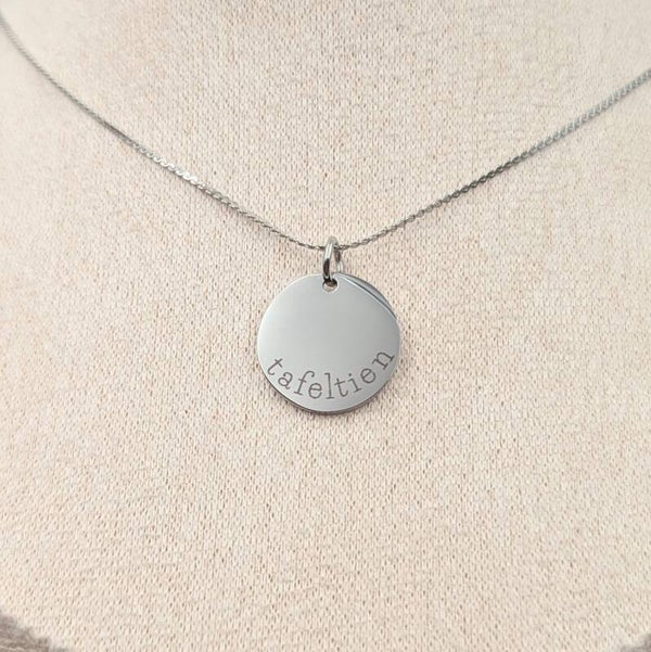 Gepersonaliseerde ketting zilver kleur