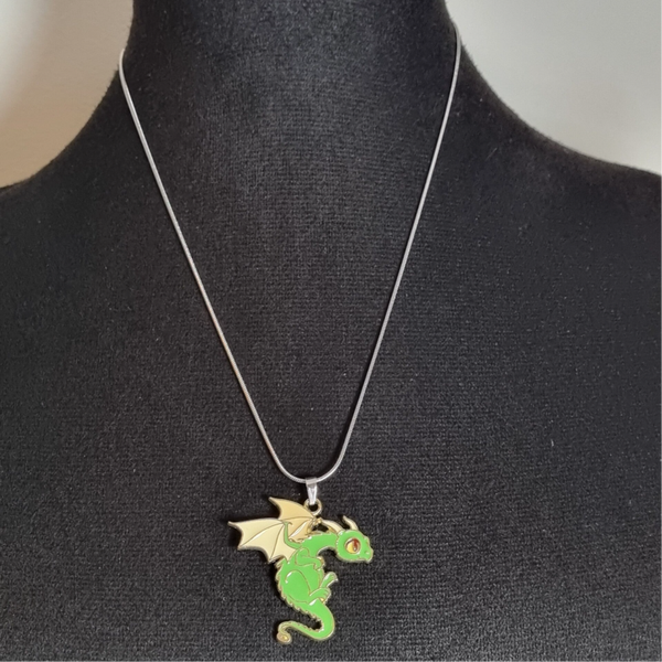 Groene draak ketting