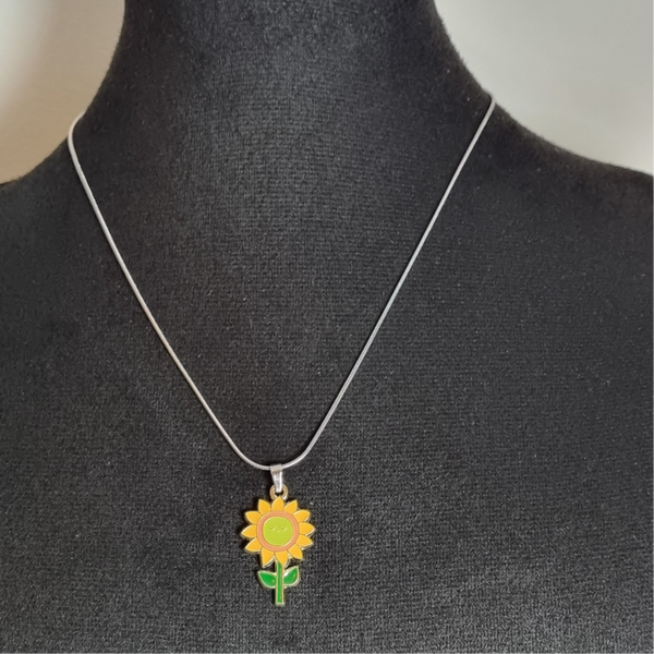 Zonnebloem ketting