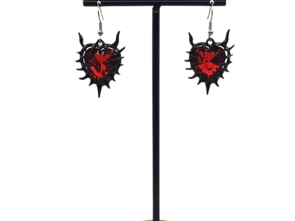 beschermd hart oorbellen