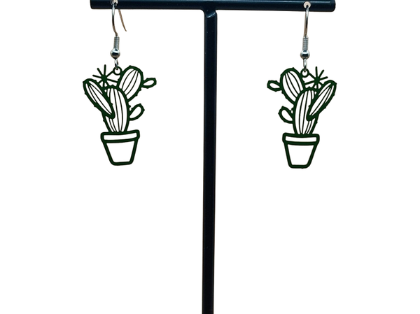 Cactus oorbellen